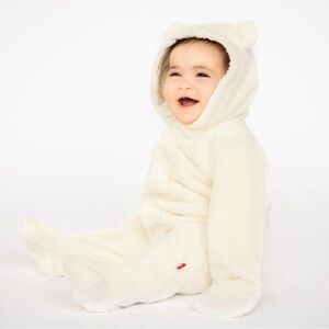 Magnetic Me Soft Cream minky Baby onesie
